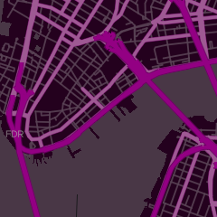 Rark matter purple roads map style preview